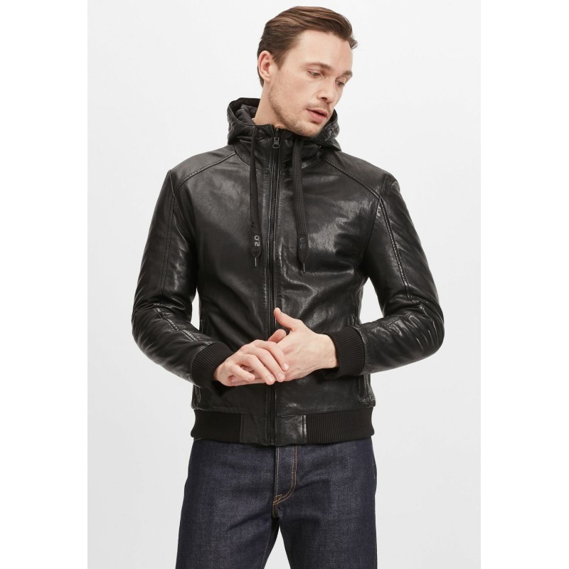 Geaca de Piele Barbati Gipsy Neagra G2MGraydon – IMBRACAMINTE