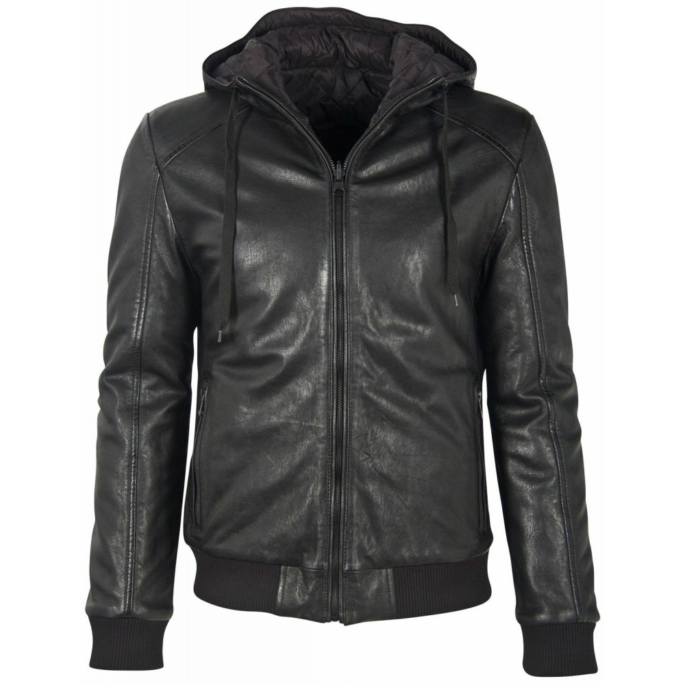 Geaca de Piele Barbati Gipsy Neagra G2MGraydon - readytowear