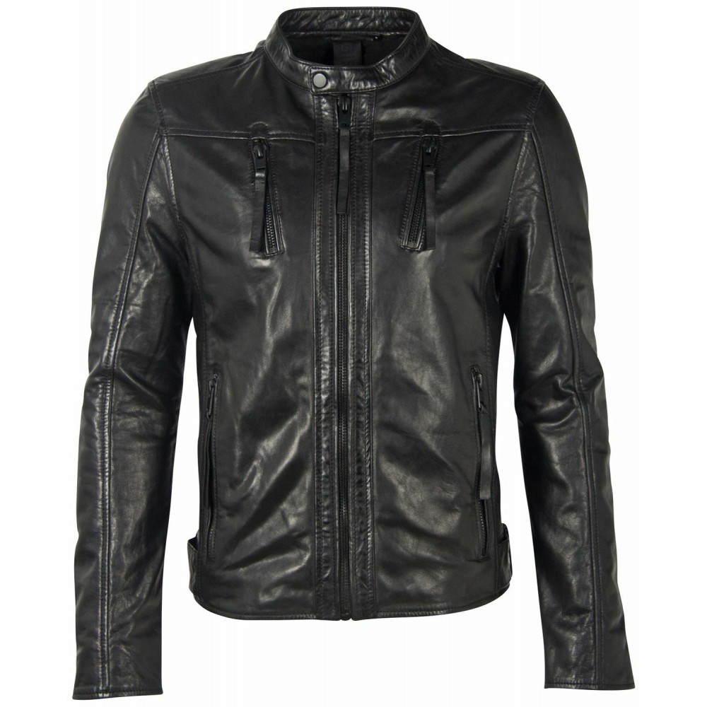Geaca de Piele Barbati Gipsy Neagra G2MJoron Geaca de Piele Barbati Gipsy Neagra G2MJoron - readytowear.ro