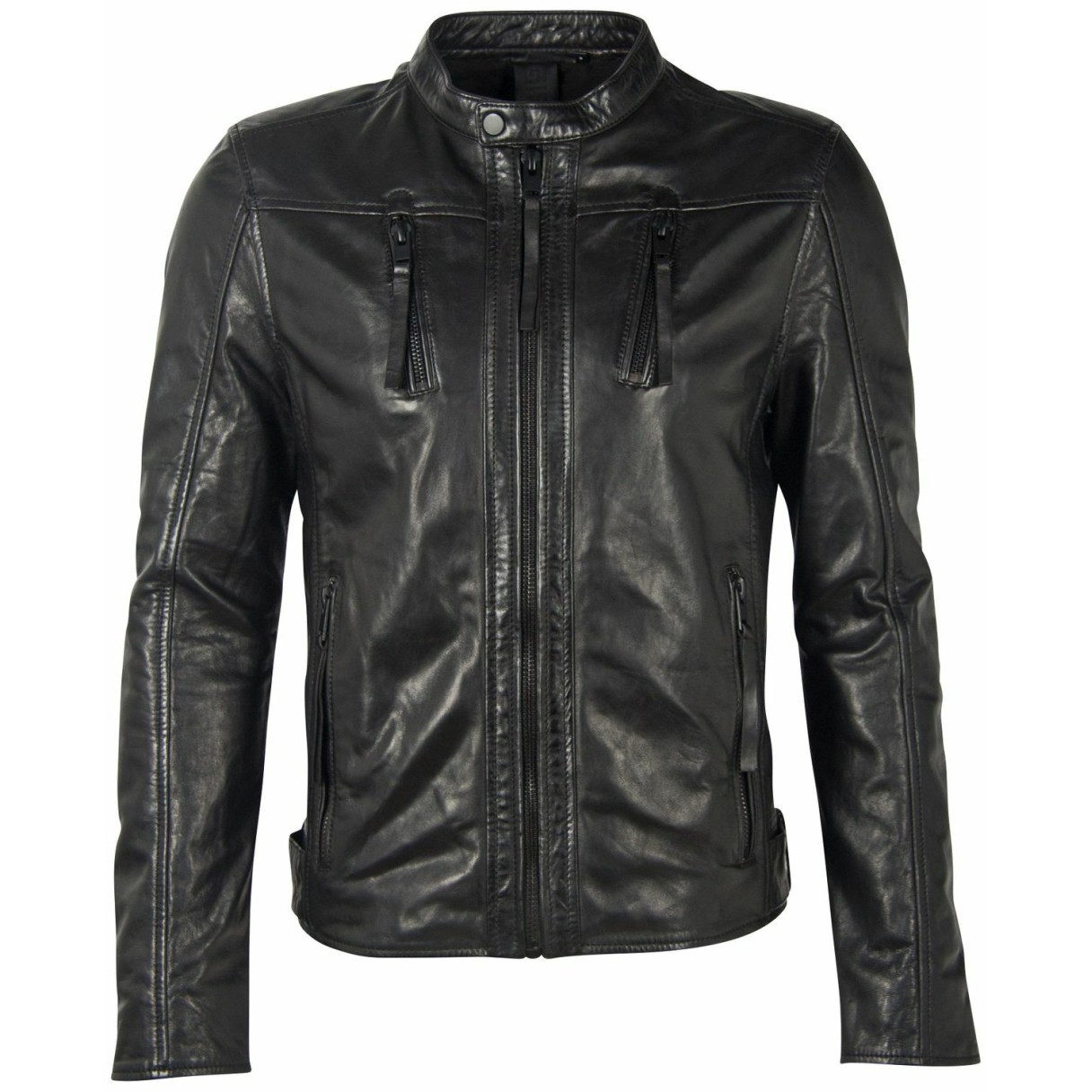 Geaca de Piele Barbati Gipsy Neagra G2MJoron – IMBRACAMINTE