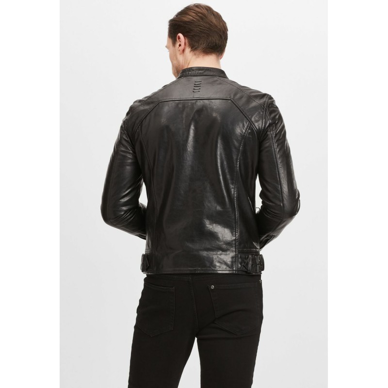 Geaca de Piele Barbati Gipsy Neagra G2MJoron – IMBRACAMINTE