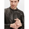 Geaca de Piele Barbati Gipsy Neagra G2MJoron - readytowear.ro