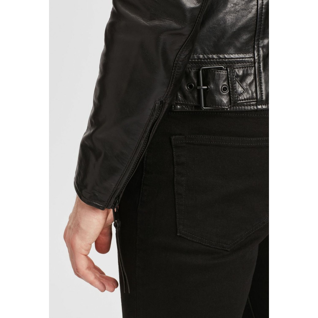 Geaca de Piele Barbati Gipsy Neagra G2MJoron – IMBRACAMINTE