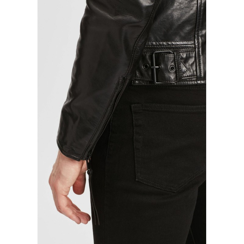 Geaca de Piele Barbati Gipsy Neagra G2MJoron – IMBRACAMINTE