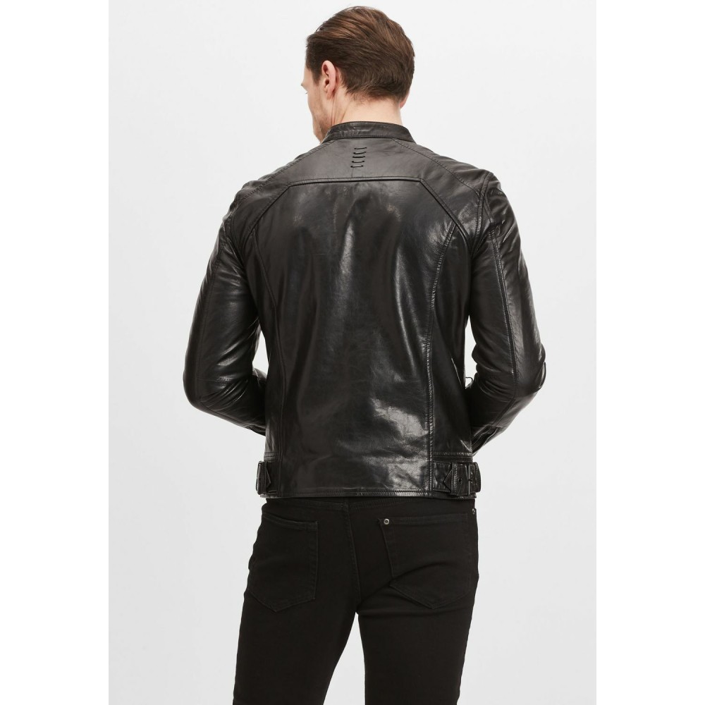Geaca de Piele Barbati Gipsy Neagra G2MJoron SF LPUV geci de piele - readytowear.ro