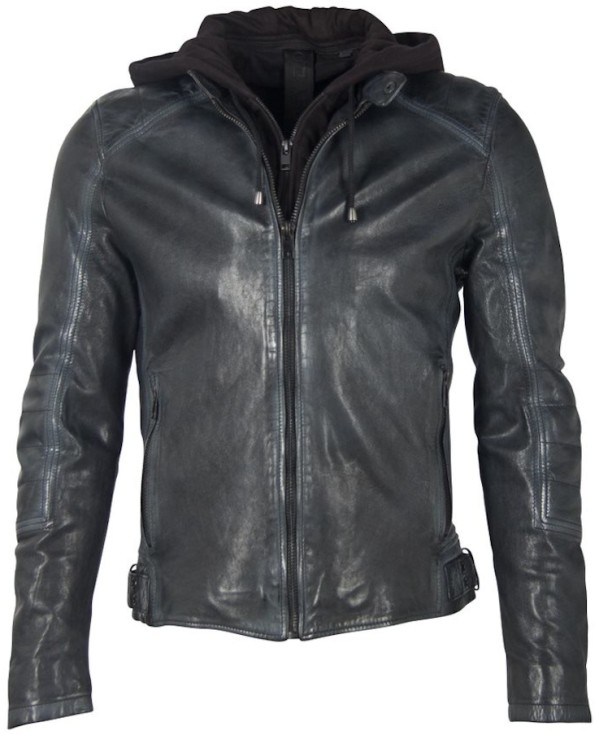 Geaca de Piele Barbati Gipsy Antracit G2MKallan SF LARETV – Black Friday — fotografia 1