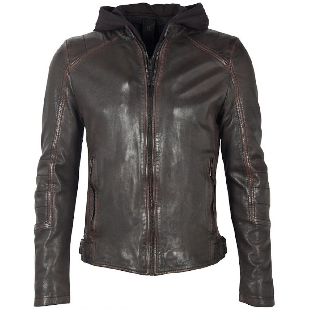 Geaca de Piele Barbati Gipsy Maro Inchis G2MKallan SF LARETV Geaca de Piele Barbati Gipsy Maro Inchis G2MKallan SF LARETV - readytowear.ro