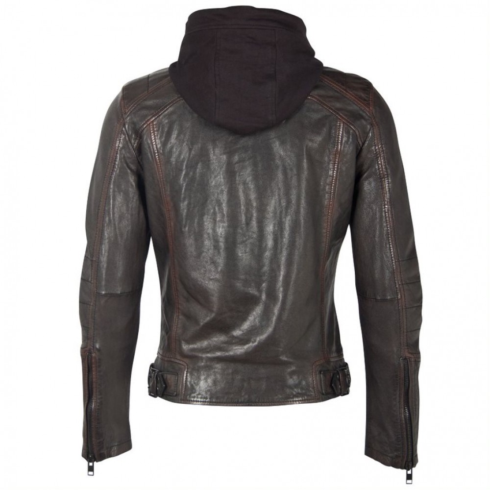 Geaca de Piele Barbati Gipsy Maro Inchis G2MKallan SF LARETV Geaca de Piele Barbati Gipsy Maro Inchis G2MKallan SF LARETV - readytowear.ro