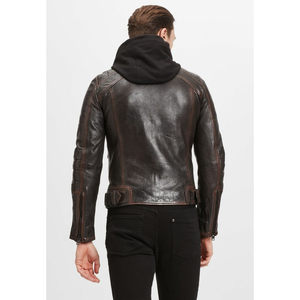 Geaca de Piele Barbati Gipsy Maro Inchis G2MKallan SF LARETV Geaca de Piele Barbati Gipsy Maro Inchis G2MKallan SF LARETV - readytowear.ro