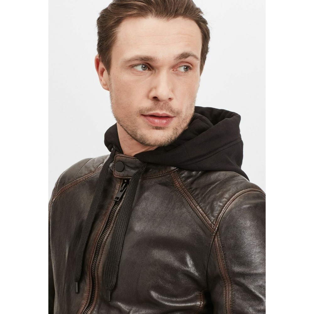 Geaca de Piele Barbati Gipsy Maro Inchis G2MKallan SF LARETV Geaca de Piele Barbati Gipsy Maro Inchis G2MKallan SF LARETV - readytowear.ro