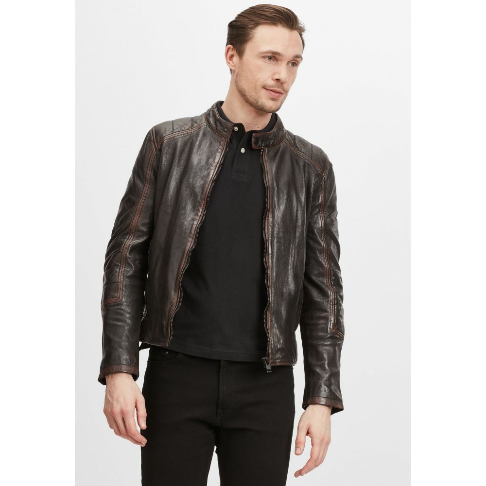 Geaca de Piele Barbati Gipsy Maro Inchis G2MKallan SF LARETV Geaca de Piele Barbati Gipsy Maro Inchis G2MKallan SF LARETV - readytowear.ro