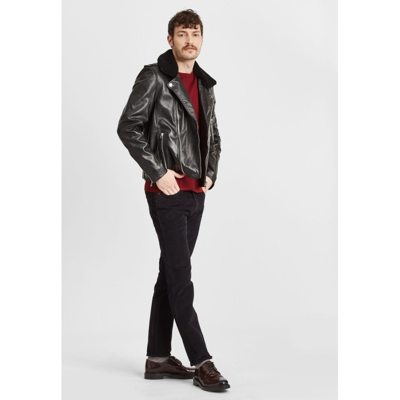 Geaca de Piele Barbati Gipsy Neagra G2MLuran – IMBRACAMINTE