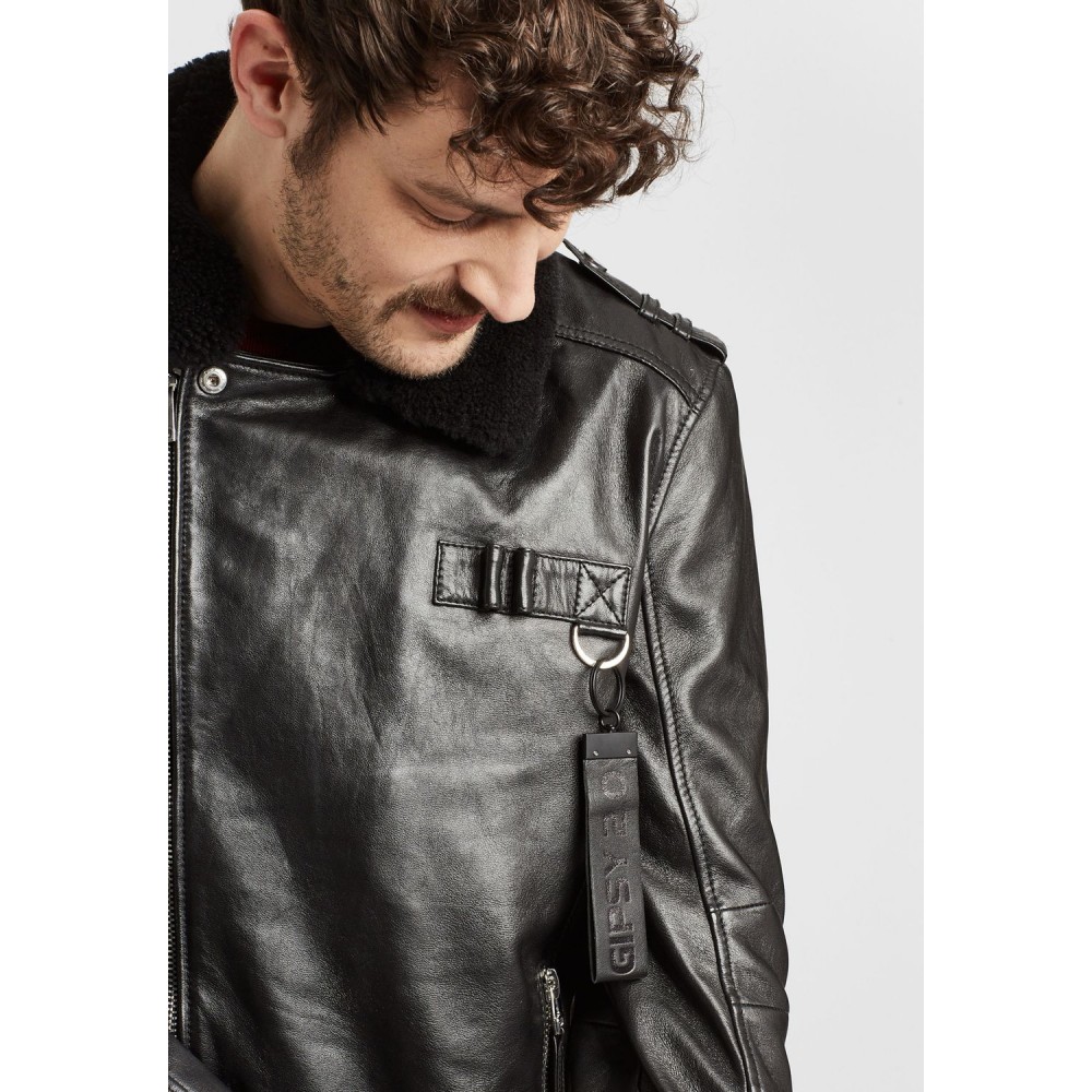 Geaca de Piele Barbati Gipsy Neagra G2MLuran Geaca de Piele Barbati Gipsy Neagra G2MLuran - readytowear.ro