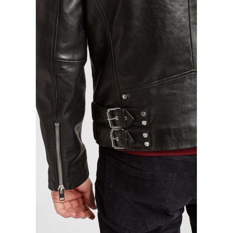 Geaca de Piele Barbati Gipsy Neagra G2MLuran – IMBRACAMINTE