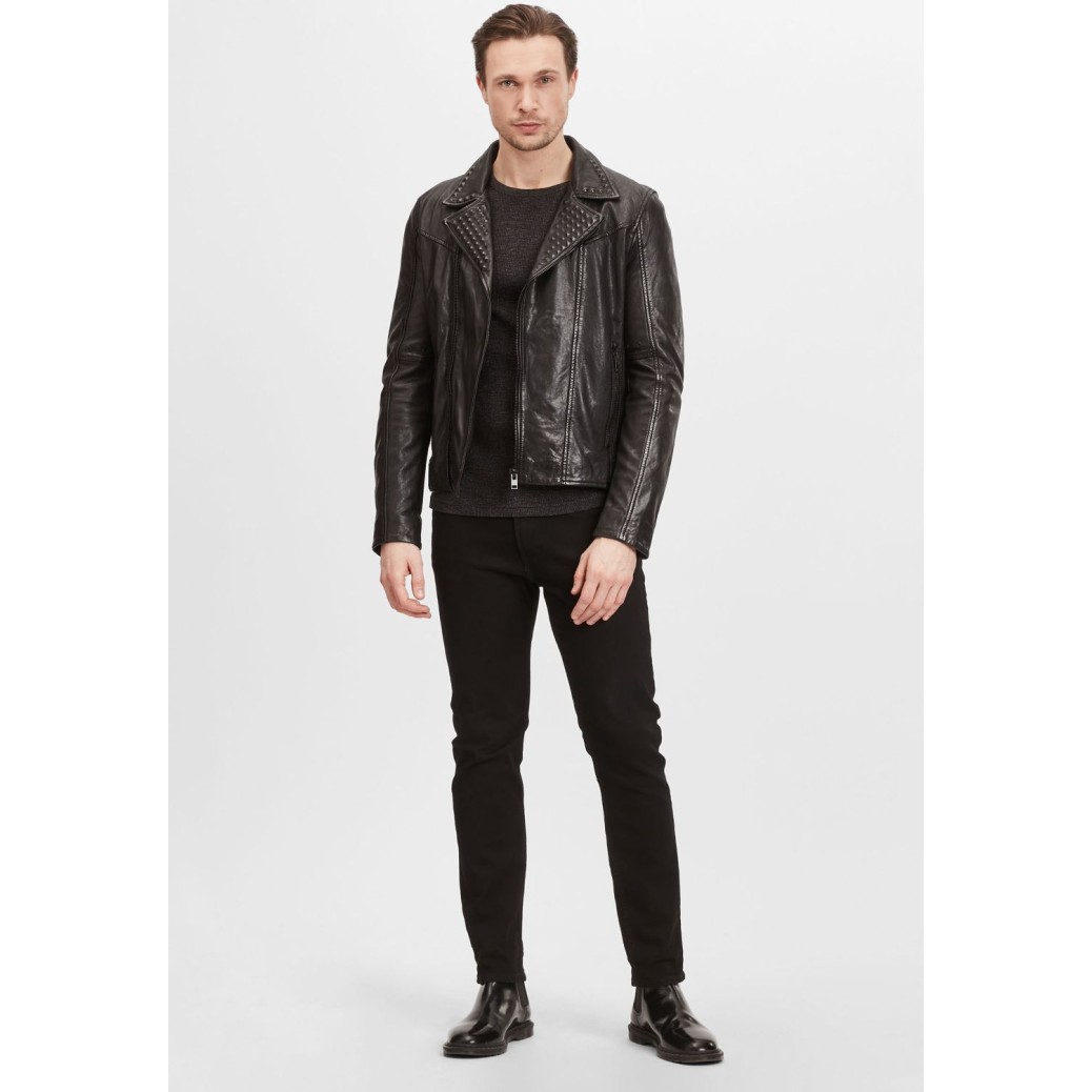 Geaca de Piele Barbati Gipsy Neagra G2MRanaan – IMBRACAMINTE Geaca de Piele Barbati Gipsy Neagra G2MRanaan – IMBRACAMINTE