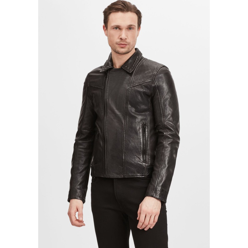 Geaca de Piele Barbati Gipsy Neagra G2MRanaan Geaca de Piele Barbati Gipsy Neagra G2MRanaan - readytowear.ro