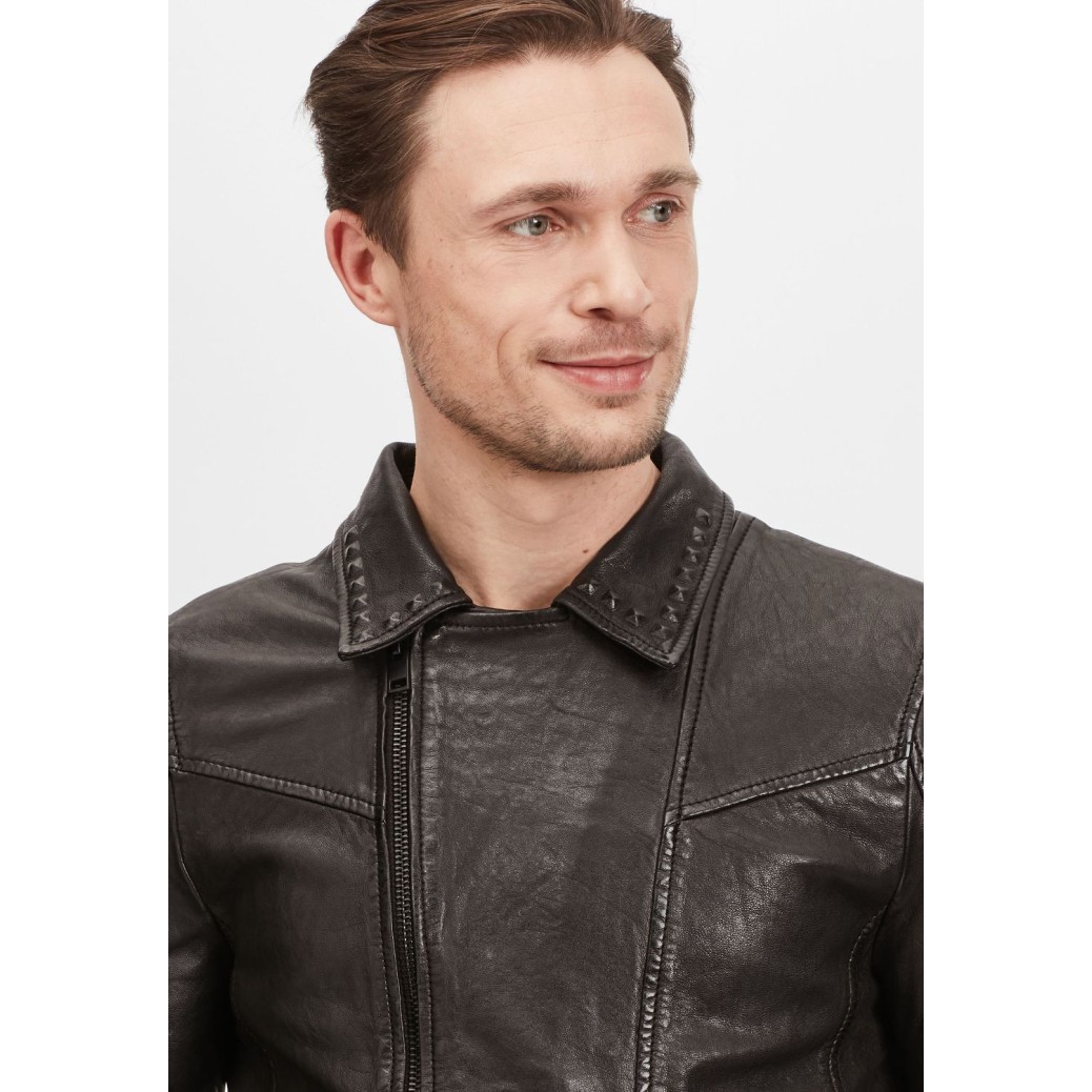 Geaca de Piele Barbati Gipsy Neagra G2MRanaan – IMBRACAMINTE Geaca de Piele Barbati Gipsy Neagra G2MRanaan – IMBRACAMINTE