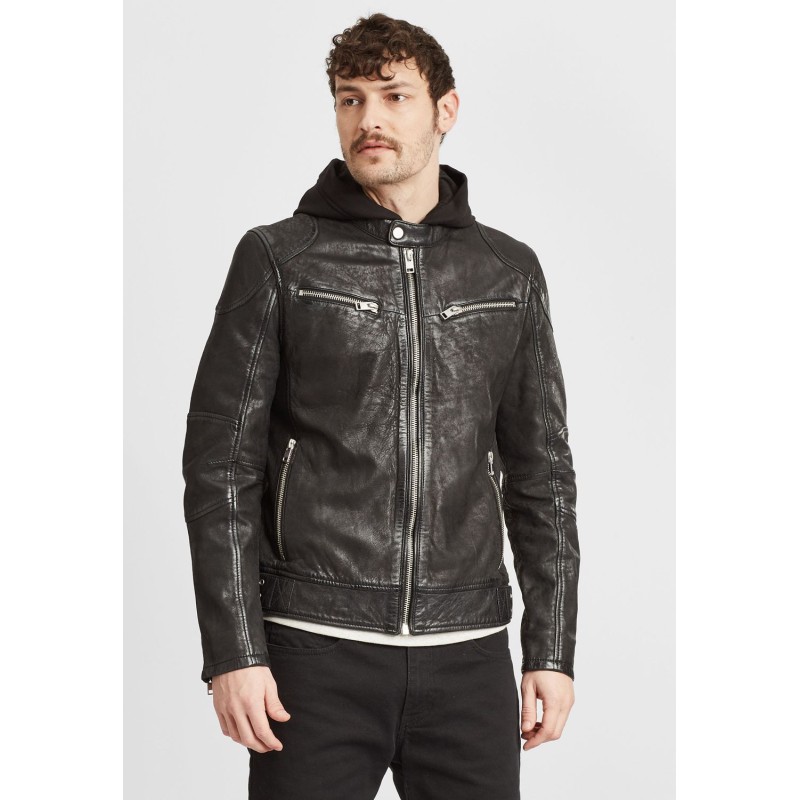 Geaca de Piele Barbati Gipsy Neagra G2MRayko – IMBRACAMINTE Geaca de Piele Barbati Gipsy Neagra G2MRayko – IMBRACAMINTE