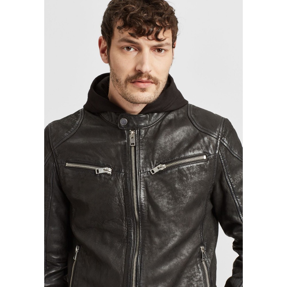 Geaca de Piele Barbati Gipsy Neagra G2MRayko Geaca de Piele Barbati Gipsy Neagra G2MRayko - readytowear.ro