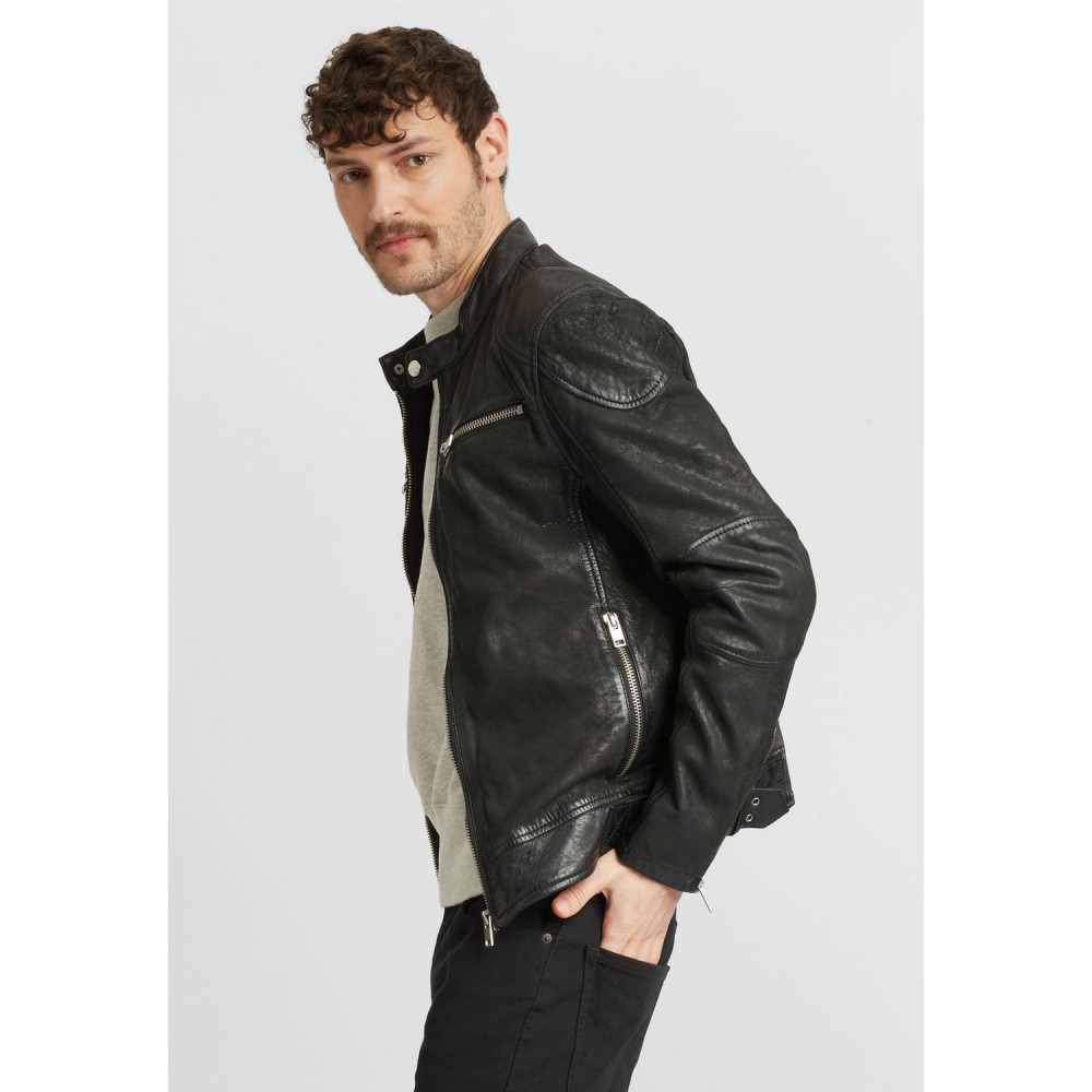 Geaca de Piele Barbati Gipsy Neagra G2MRayko Geaca de Piele Barbati Gipsy Neagra G2MRayko - readytowear.ro