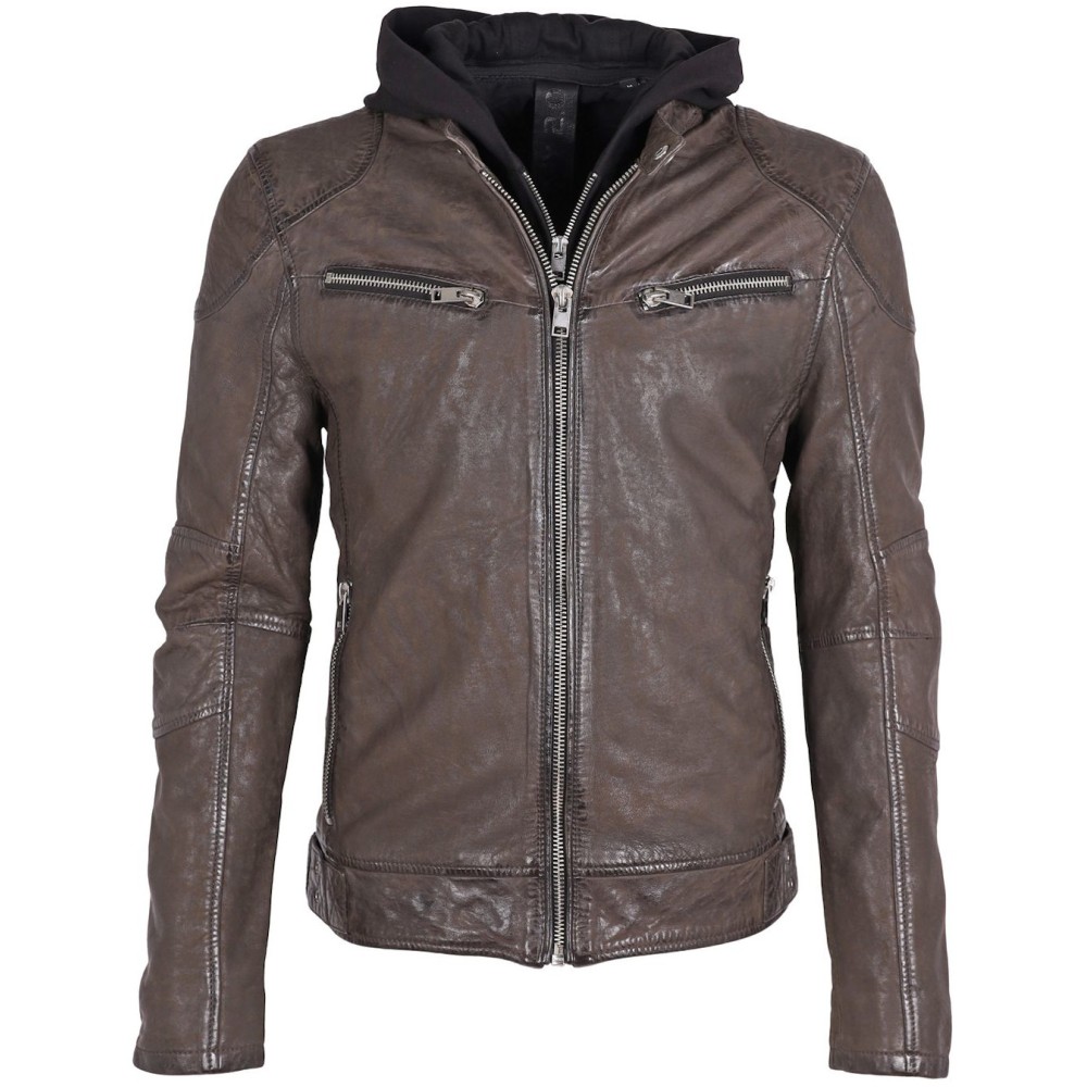 Geaca de Piele Barbati Gipsy Maro Inchis G2MRayko SF NSLCOUNTV Geaca de Piele Barbati Gipsy Maro Inchis G2MRayko SF NSLCOUNTV - readytowear.ro