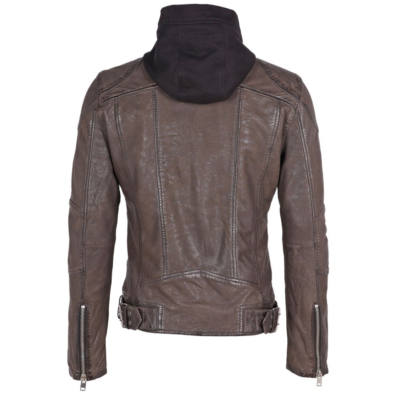 Geaca de Piele Barbati Gipsy Maro Inchis G2MRayko SF NSLCOUNTV – IMBRACAMINTE