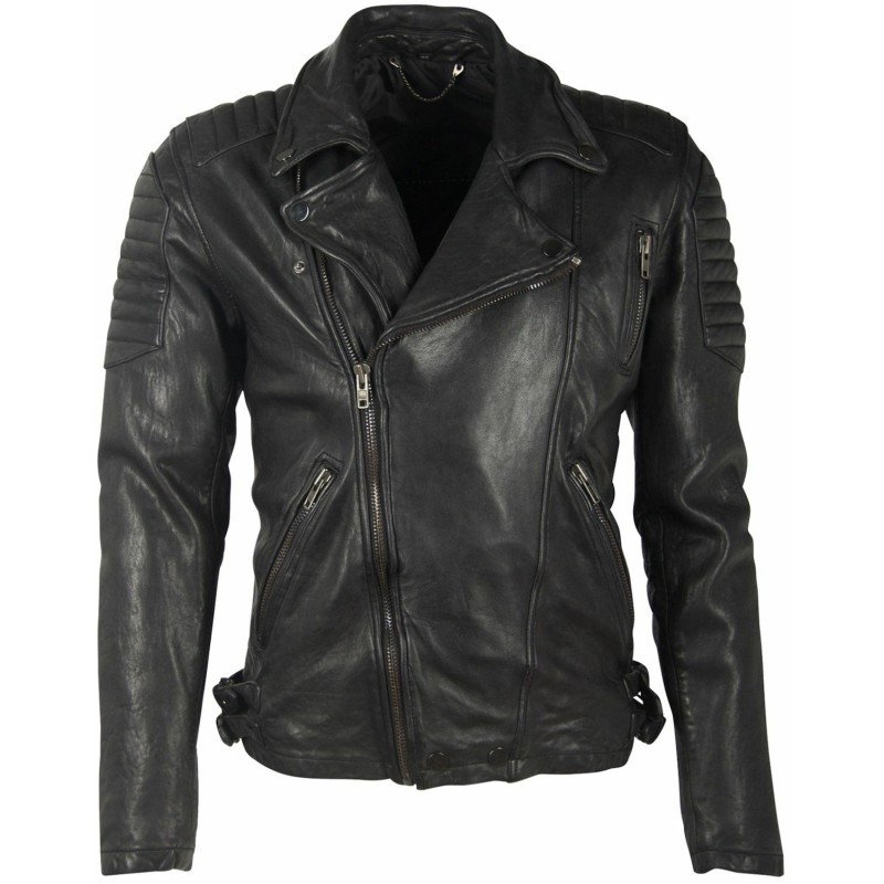 Geaca de Piele Naturala Barbati Gipsy Neagra G2MRudy SF LWV – IMBRACAMINTE