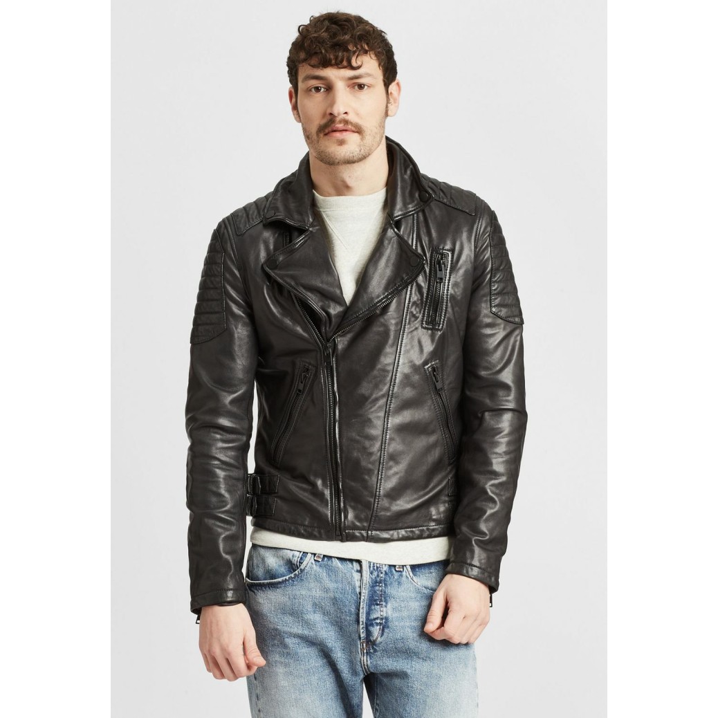 Geaca de Piele Naturala Barbati Gipsy Neagra G2MRudy SF LWV – IMBRACAMINTE