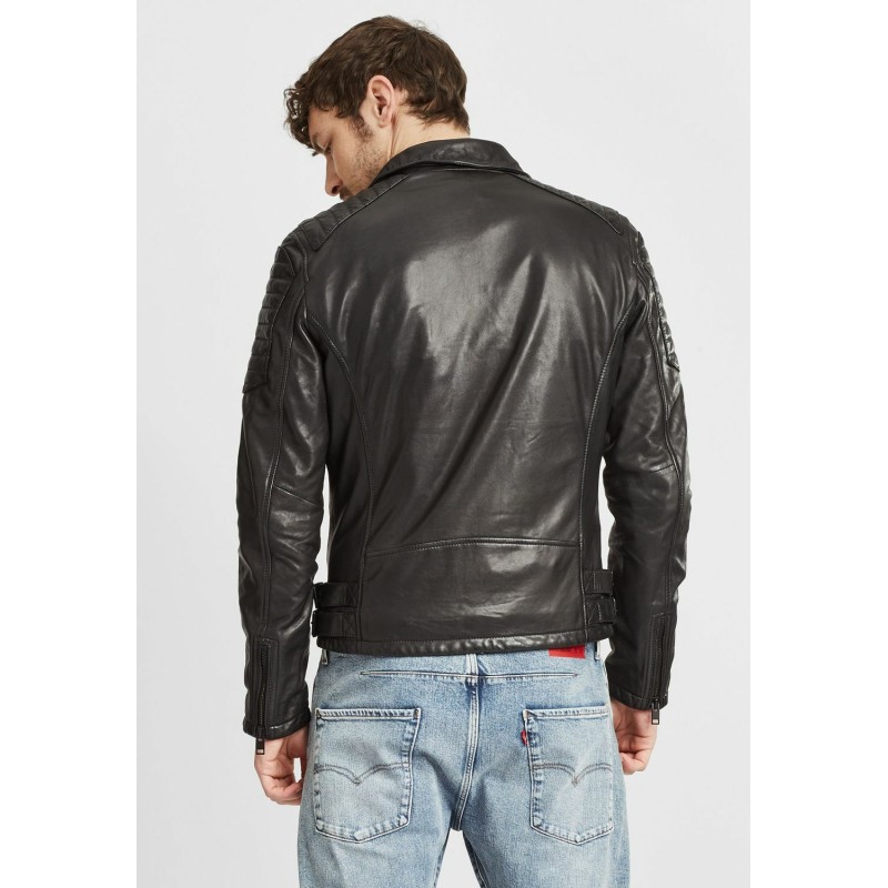 Geaca de Piele Naturala Barbati Gipsy Neagra G2MRudy SF LWV – IMBRACAMINTE