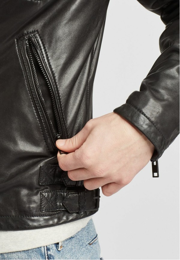 Geaca de Piele Naturala Barbati Gipsy Neagra G2MRudy SF LWV – IMBRACAMINTE — fotografia 7