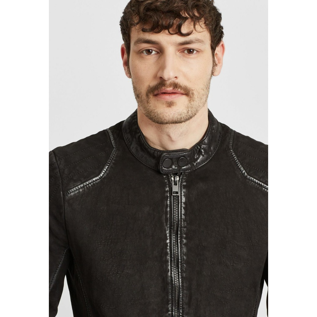 Geaca de Piele Barbati Gipsy Neagra G2MShion – IMBRACAMINTE