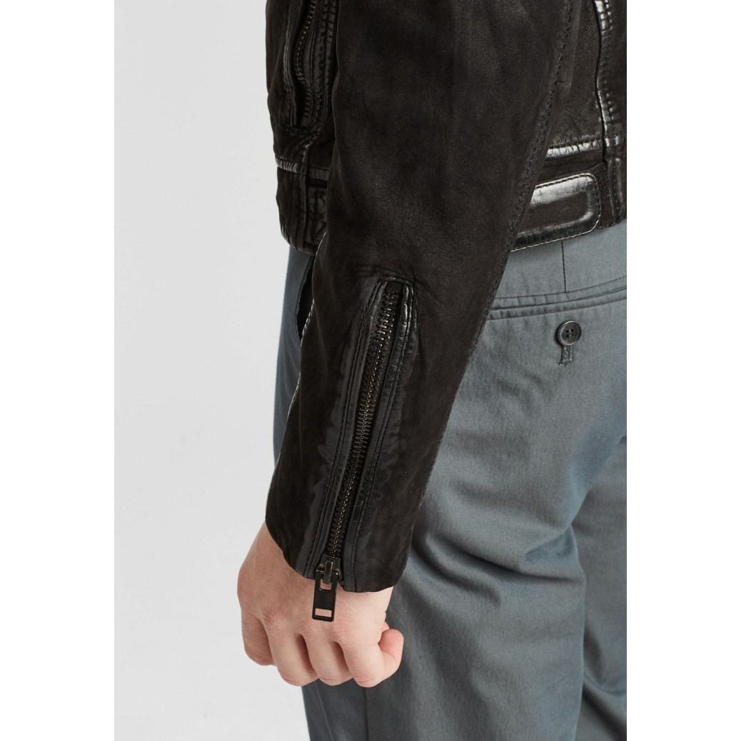 Geaca de Piele Barbati Gipsy Neagra G2MShion – IMBRACAMINTE