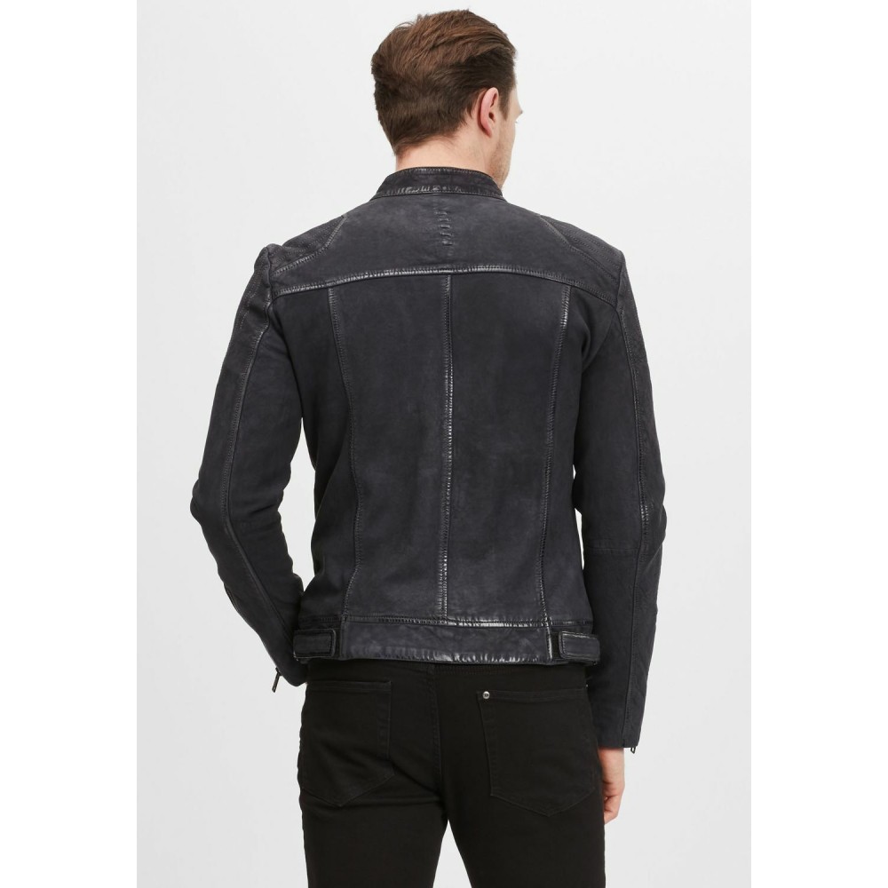 Geaca de Piele Barbati Gipsy Negru/Bleumarin G2MShion SF LCOUNTV geci de piele - readytowear.ro