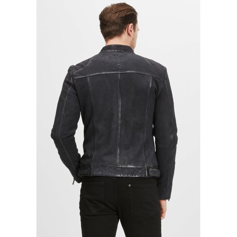 Geaca de Piele Barbati Gipsy Negru/Bleumarin G2MShion SF LCOUNTV – IMBRACAMINTE Geaca de Piele Barbati Gipsy Negru/Bleumarin G2MShion SF LCOUNTV – IMBRACAMINTE