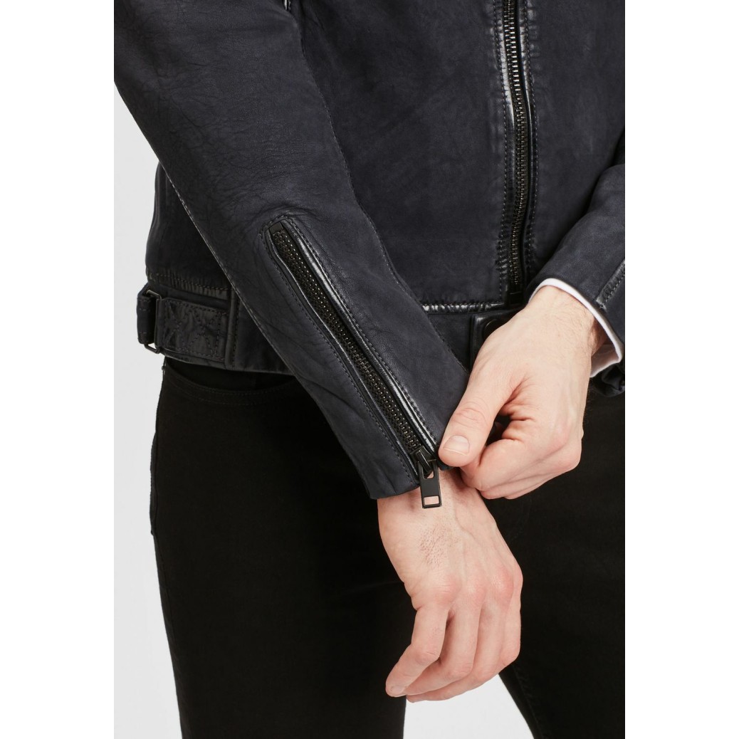 Geaca de Piele Barbati Gipsy Negru/Bleumarin G2MShion SF LCOUNTV – IMBRACAMINTE