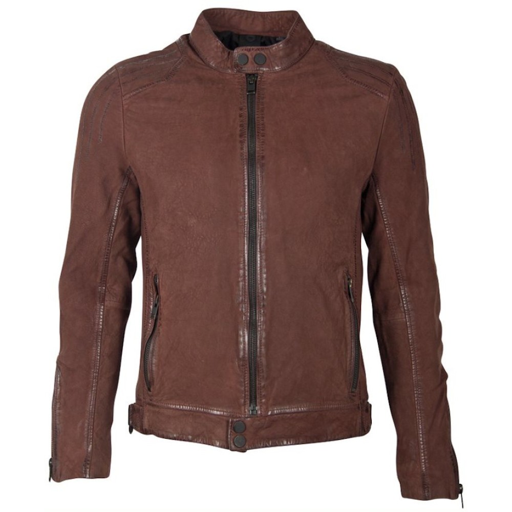 Geaca de Piele Barbati Gipsy Castanie G2MShion SF LCOUNTV Geaca de Piele Barbati Gipsy Castanie G2MShion SF LCOUNTV - readytowear.ro