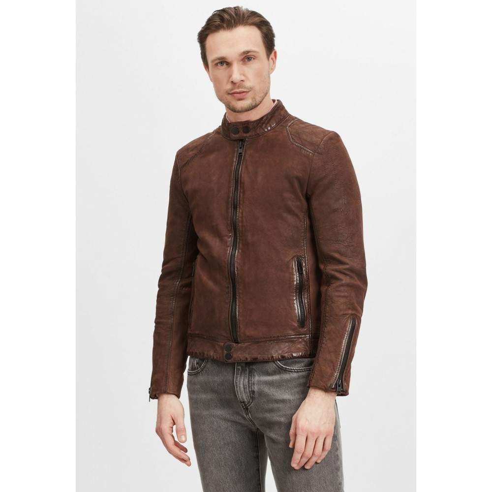 Geaca de Piele Barbati Gipsy Castanie G2MShion SF LCOUNTV geci de piele - readytowear.ro