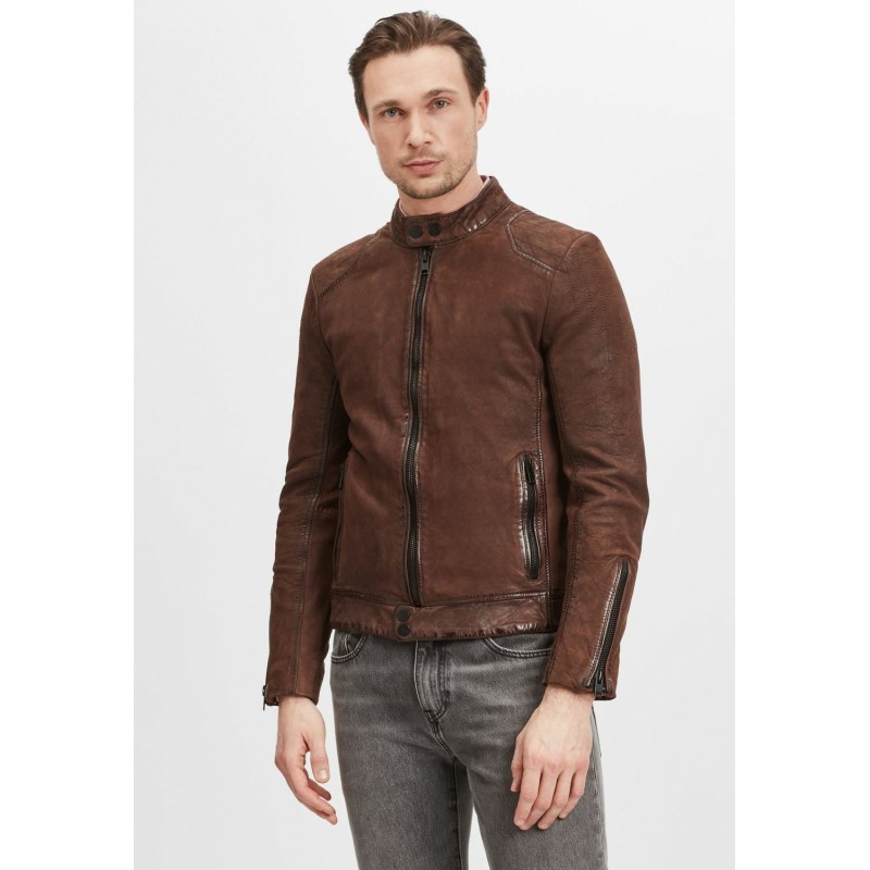 Geaca de Piele Barbati Gipsy Castanie G2MShion SF LCOUNTV – IMBRACAMINTE