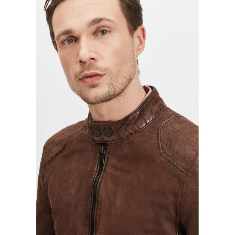 Geaca de Piele Barbati Gipsy Castanie G2MShion SF LCOUNTV – IMBRACAMINTE
