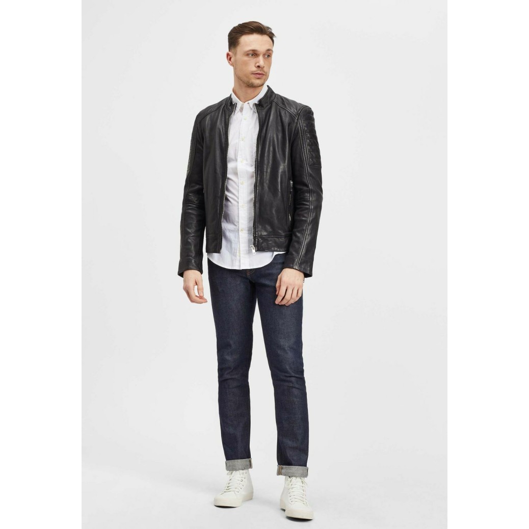 Geaca de Piele Barbati Gipsy Neagra G2MSomin – IMBRACAMINTE