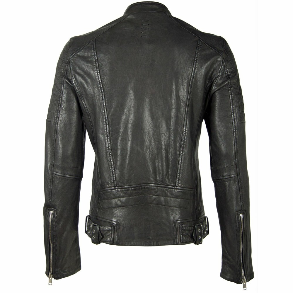 Geaca de Piele Barbati Gipsy Neagra G2MSomin SF LASARV geci de piele - readytowear.ro