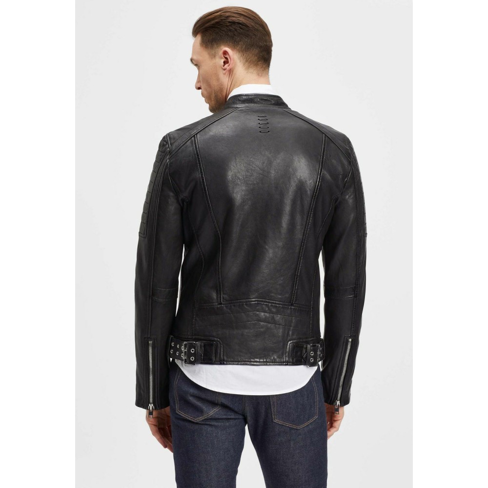 Geaca de Piele Barbati Gipsy Neagra G2MSomin SF LASARV geci de piele - readytowear.ro