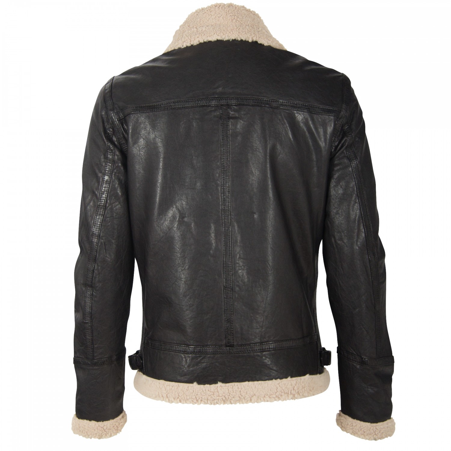 Geaca de Piele Naturala Barbati Gipsy Neagra GBAirforce LAPRAV W – Black Friday