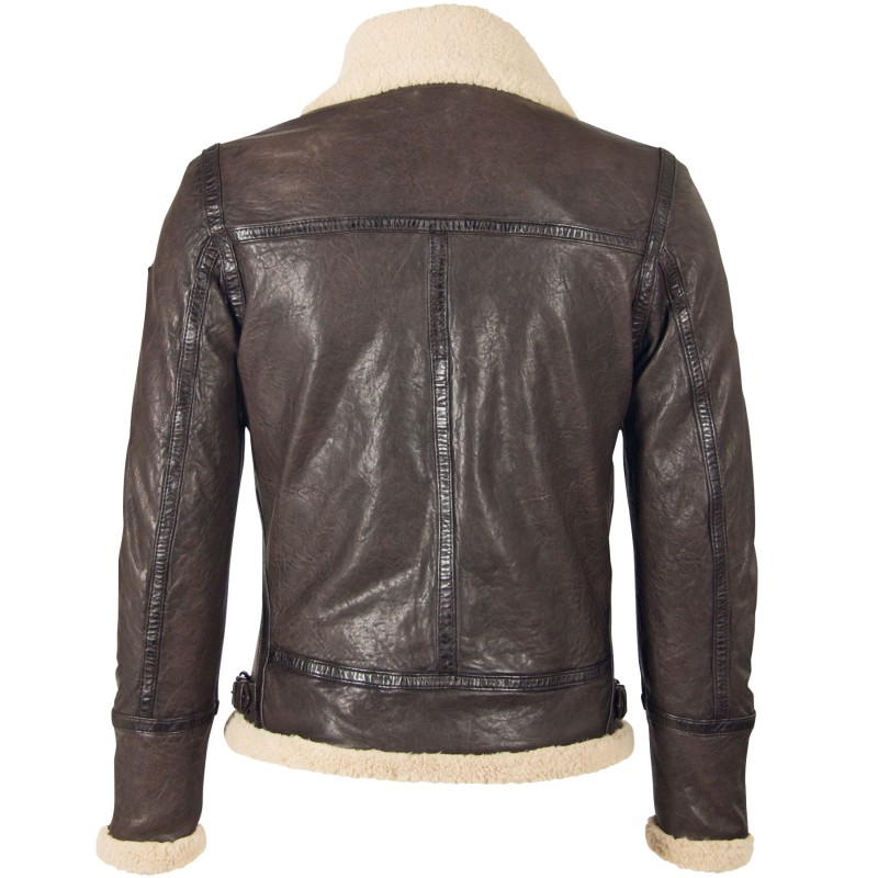 Geaca de Piele Naturala Barbati Gipsy Maro Inchis GBAirforce LAPRAV W – IMBRACAMINTE