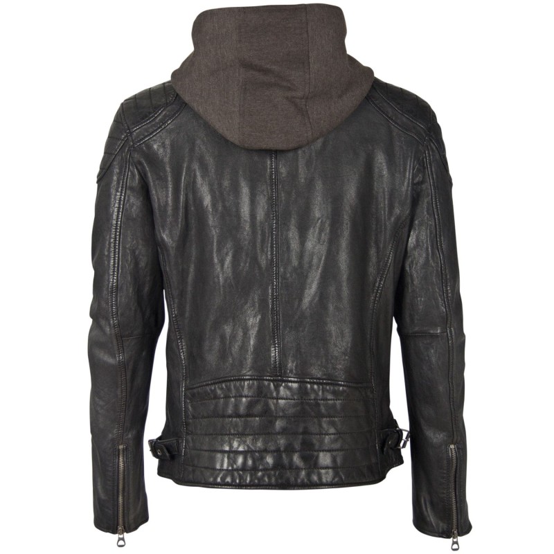 Geaca de Piele Barbati Gipsy Neagra GBArlo – IMBRACAMINTE