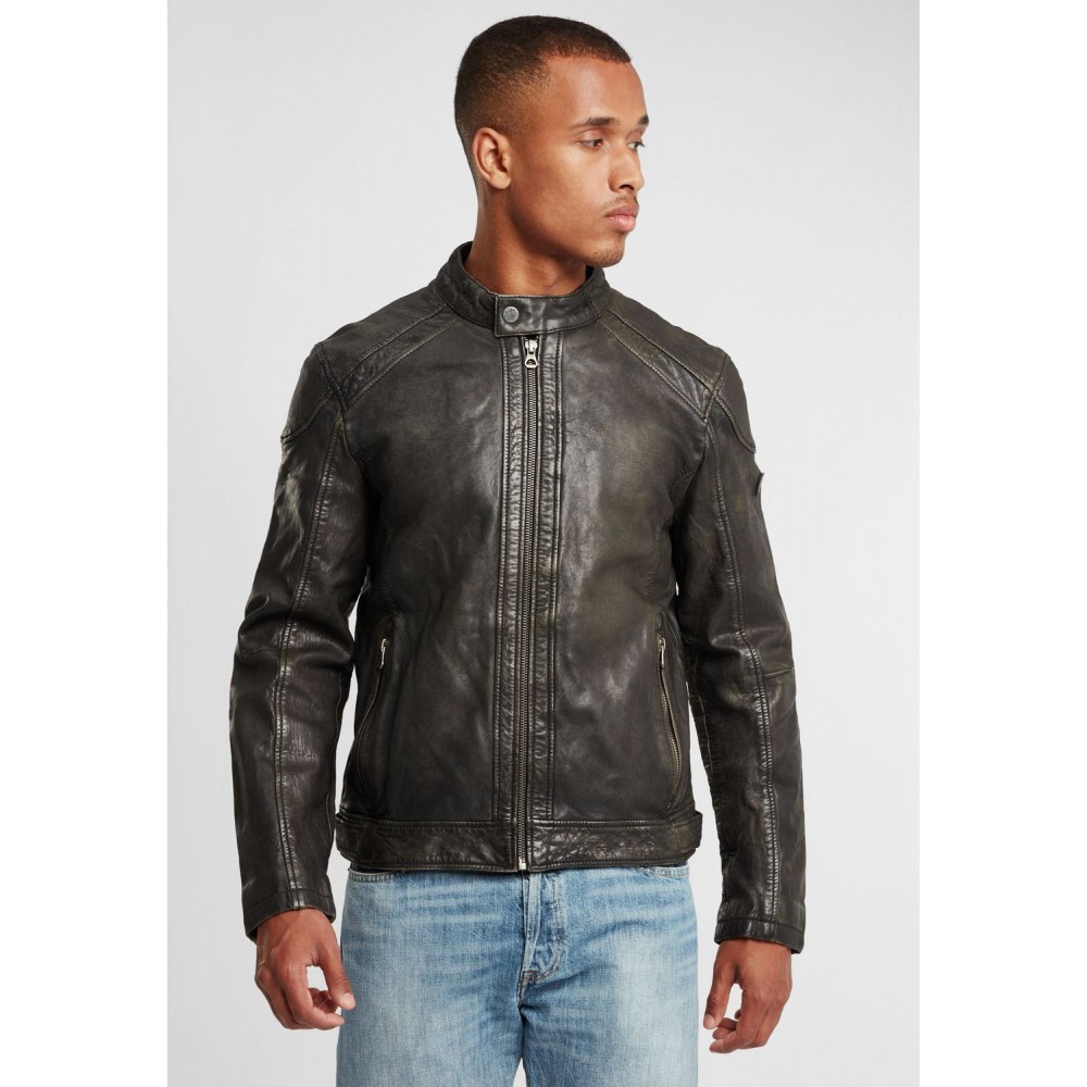 Geaca de Piele Barbati Gipsy Negru/Gri GBArnie NSLROV Geaca de Piele Barbati Gipsy Negru/Gri GBArnie NSLROV - readytowear.ro