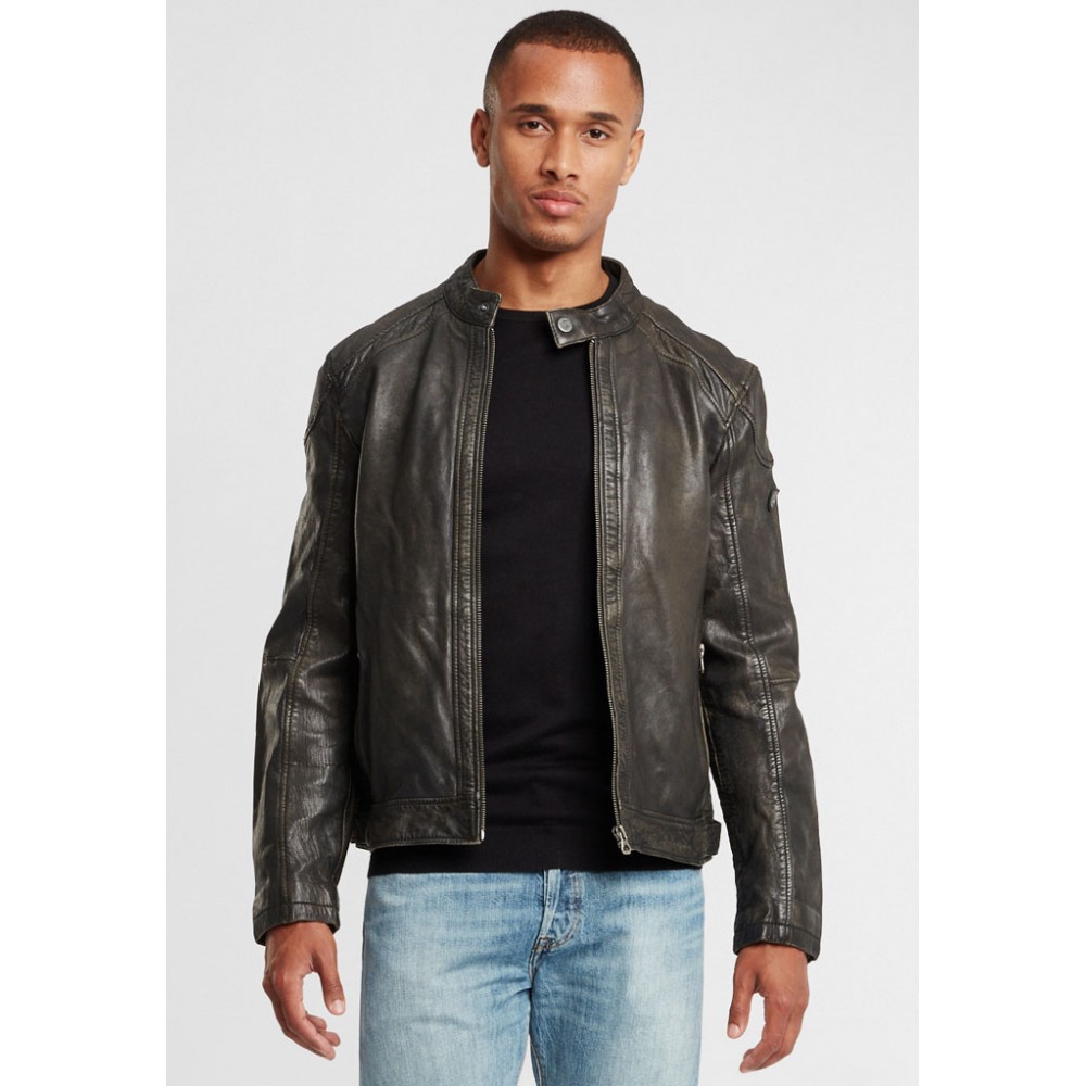 Geaca de Piele Barbati Gipsy Negru/Gri GBArnie NSLROV Geaca de Piele Barbati Gipsy Negru/Gri GBArnie NSLROV - readytowear.ro