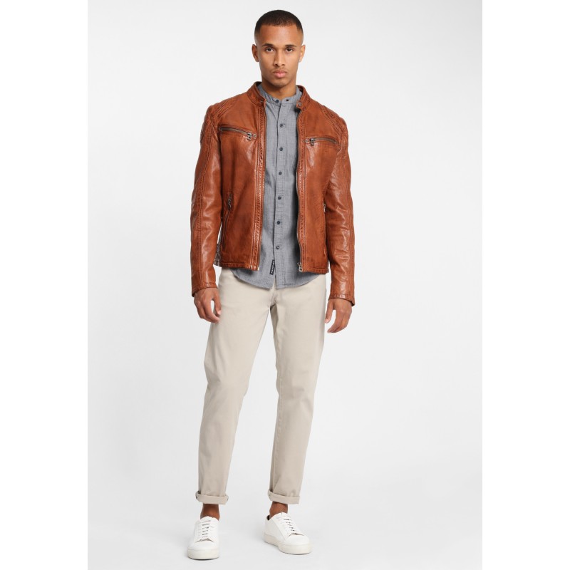 Geaca de Piele Naturala Barbati Gipsy Coniac GBArny STUV – IMBRACAMINTE Geaca de Piele Naturala Barbati Gipsy Coniac GBArny STUV – IMBRACAMINTE