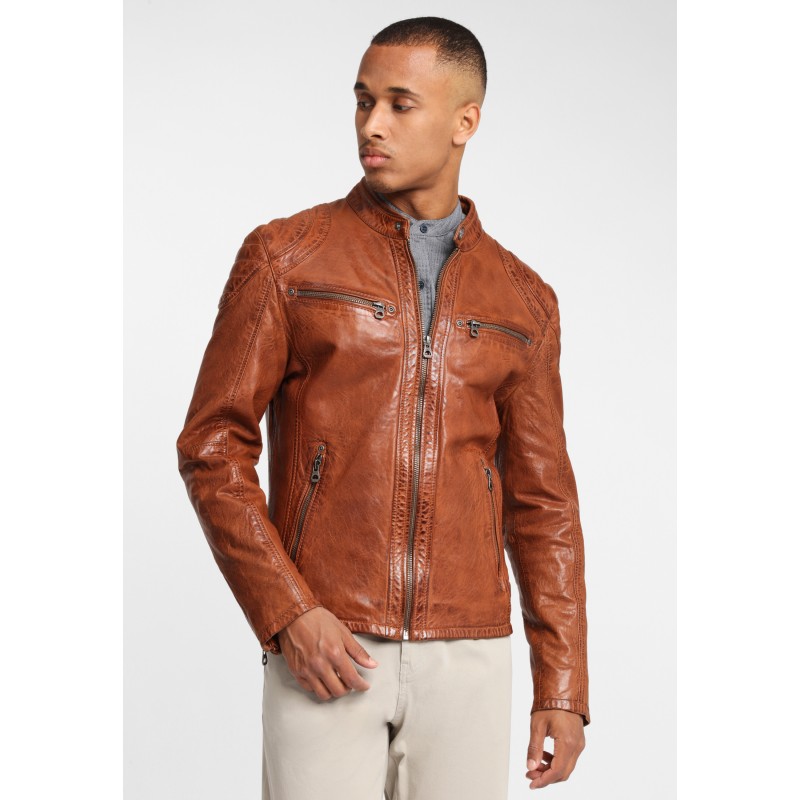 Geaca de Piele Naturala Barbati Gipsy Coniac GBArny STUV – IMBRACAMINTE Geaca de Piele Naturala Barbati Gipsy Coniac GBArny STUV – IMBRACAMINTE