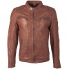 Geaca de Piele Naturala Barbati Gipsy Coniac GBArny STUV - readytowear